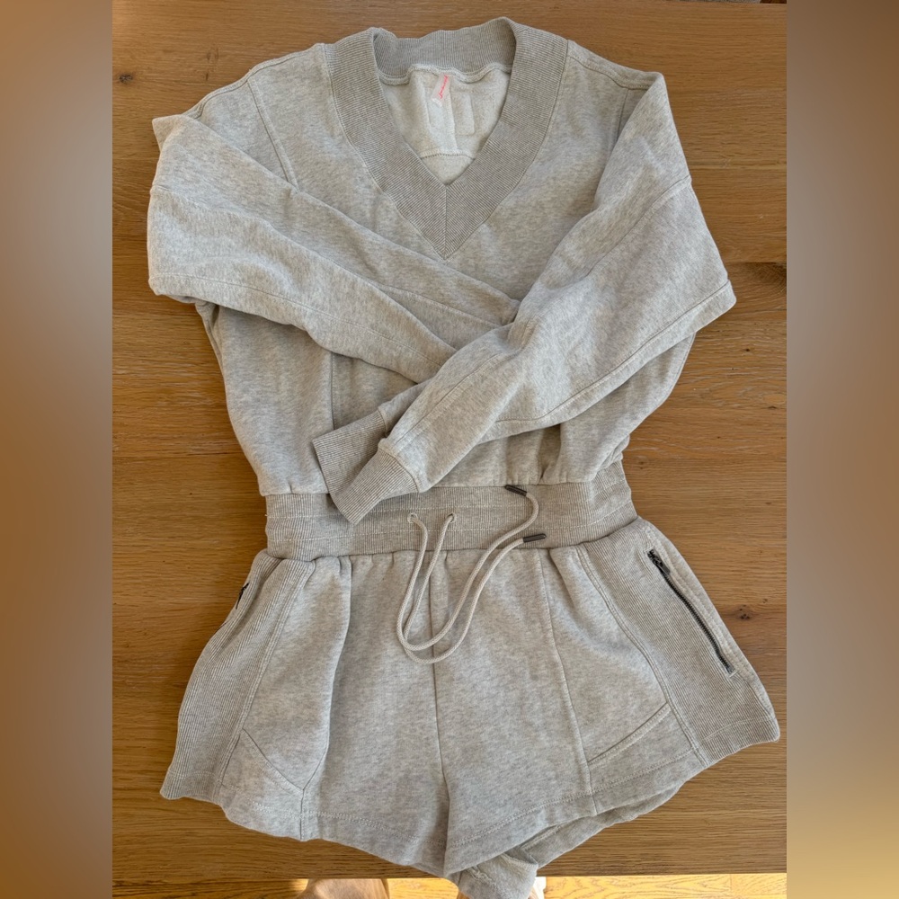 FP Movement Grey long sleeve Romper